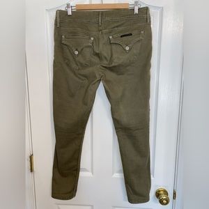 Hudson Collin Skinny Crop Army Green